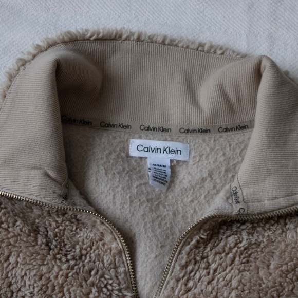 Calvin klein fuzzy quarter zip - Picture 2 of 2